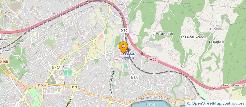 localisation de l'entreprise SOCIETE AZUREENNE D ELECTRICITE à LA CIOTAT