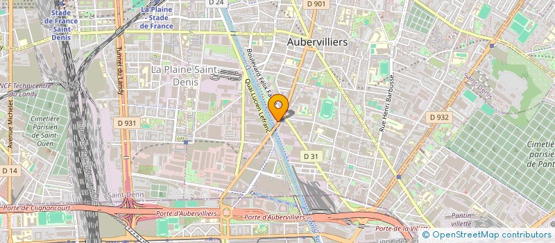 localisation de l'entreprise SOCIETE AZUREENNE ET ALPINE SOLAIRE à AUBERVILLIERS