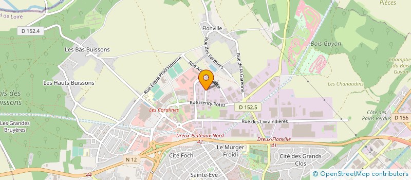 localisation de l'entreprise SOCIETE B B S à DREUX