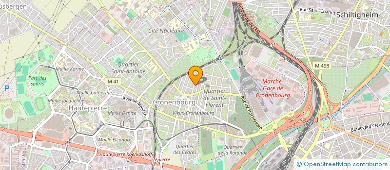 localisation de l'entreprise SOCIETE B'CI à STRASBOURG