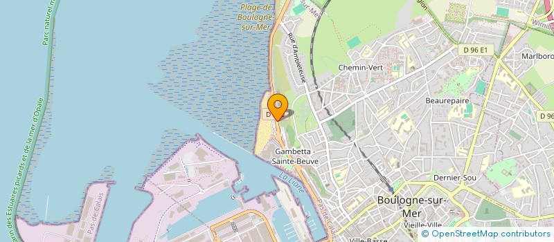 localisation de l'entreprise SOCIETE B FINANCES  BOULOGNE-SUR-MER