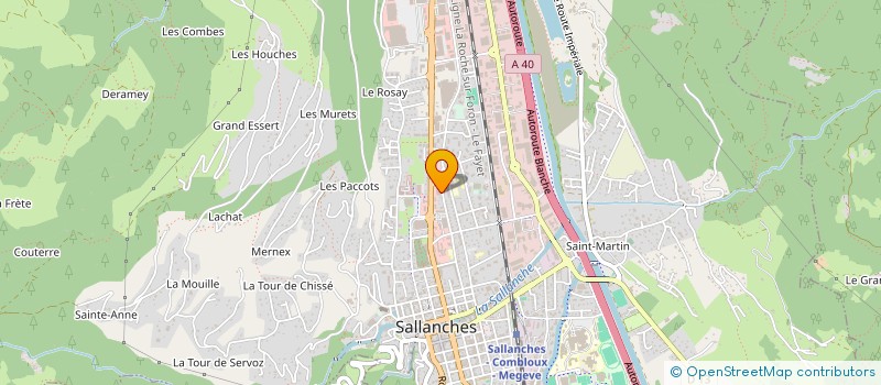 localisation de l'entreprise SOCIETE B.T. à SALLANCHES