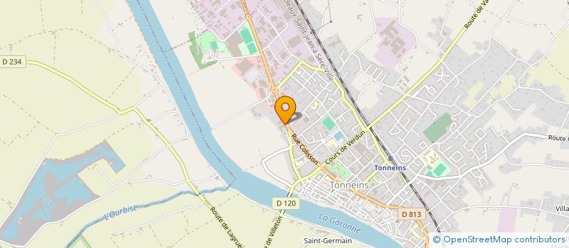 localisation de l'entreprise SOCIETE BADIE  TONNEINS