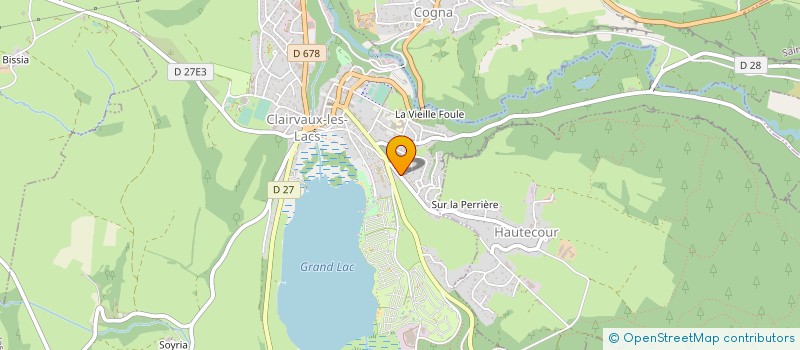 localisation de l'entreprise SOCIETE BAILLY à CLAIRVAUX-LES-LACS