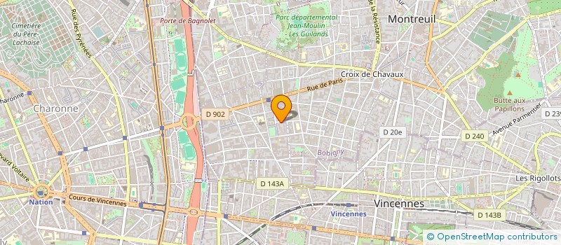 localisation de l'entreprise SOCIETE BAPEAUME à MONTREUIL