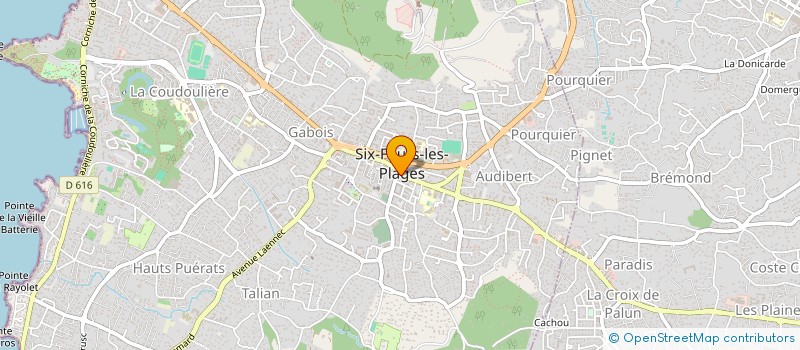 localisation de l'entreprise SOCIETE BARBERO ET MONDINO à SIX-FOURS-LES-PLAGES