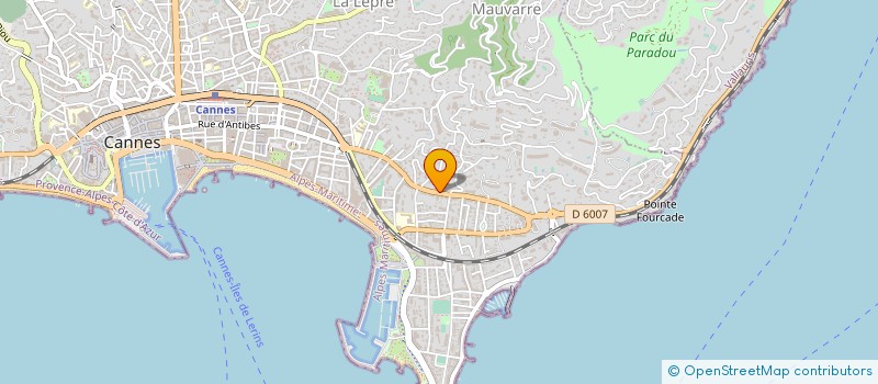 localisation de l'entreprise SOCIETE BARENGOLF à CANNES