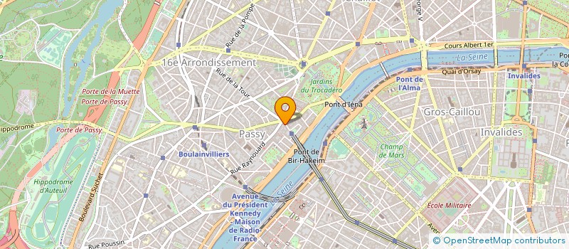 localisation de l'entreprise SOCIETE BARRY ET COMPAGNIE à PARIS 16