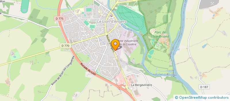 localisation de l'entreprise SOCIETE BARTHE  LE LION D'ANGERS