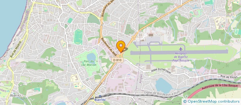 localisation de l'entreprise SOCIETE BASQUE LOCATION AUTOMOBILES à BIARRITZ