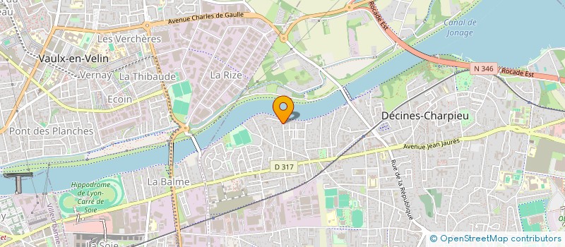 localisation de l'entreprise SOCIETE BATIBO  DECINES-CHARPIEU