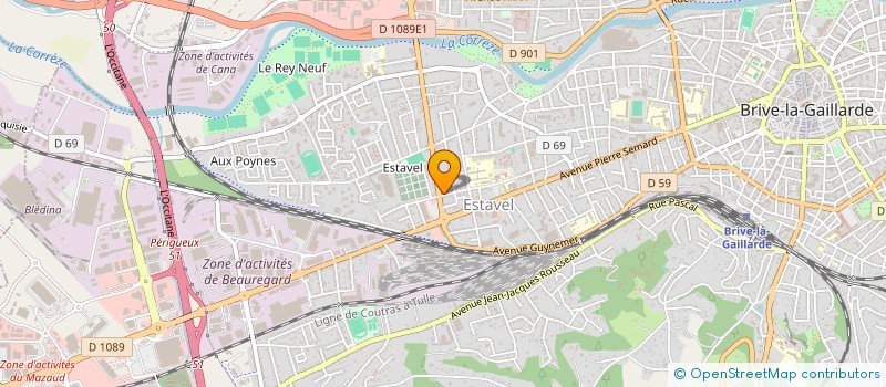 localisation de l'entreprise SOCIETE BATIBRIVE à BRIVE-LA-GAILLARDE