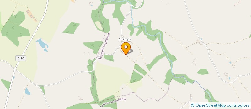 localisation de l'entreprise SOCIETE  BATILOG  BOURG-ARCHAMBAULT