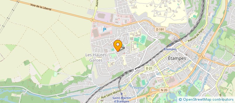 localisation de l'entreprise SOCIETE BATIMENT GENERAL (S.B.G.) à ETAMPES