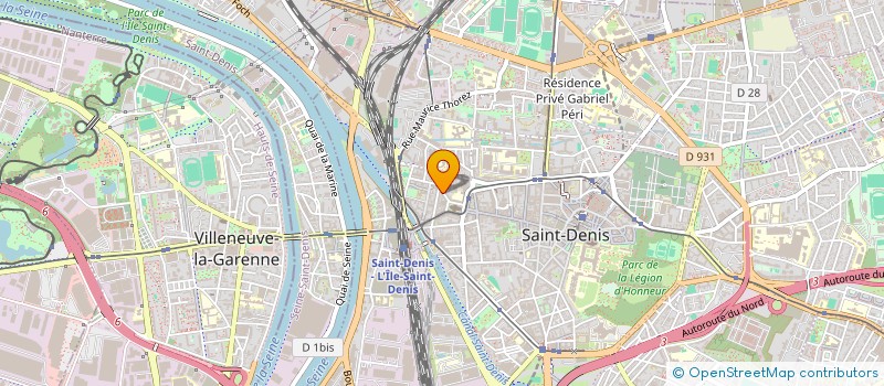 localisation de l'entreprise SOCIETE BATIMENT GENERALE AJDARI à SAINT-DENIS