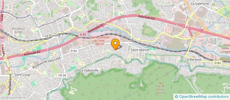 localisation de l'entreprise SOCIETE BATIMENT GENERALE MACONNERIE  MARSEILLE