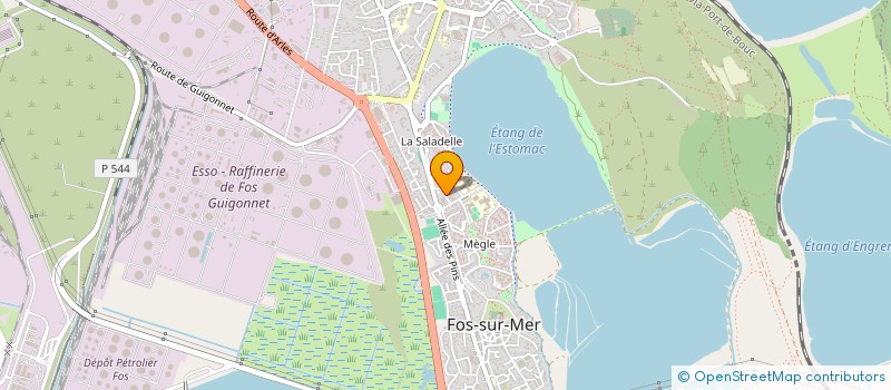 localisation de l'entreprise SOCIETE BATIMENT PROVENCAL à FOS-SUR-MER