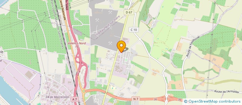 localisation de l'entreprise SOCIETE BATIR à BOURG-LES-VALENCE