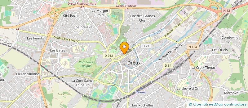 localisation de l'entreprise SOCIETE BATON PEINTURE à DREUX