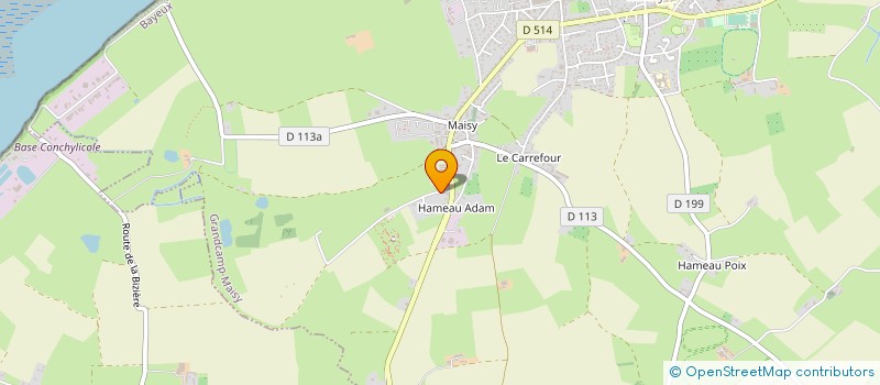 localisation de l'entreprise SOCIETE BATTERIES DE MAISY  GRANDCAMP-MAISY