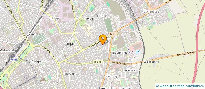 localisation de l'entreprise SOCIETE BAUDEMONT à REIMS