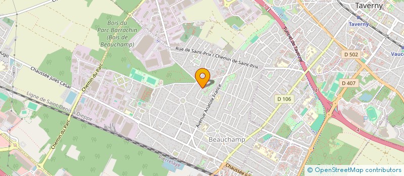 localisation de l'entreprise SOCIETE BAUDU à BEAUCHAMP