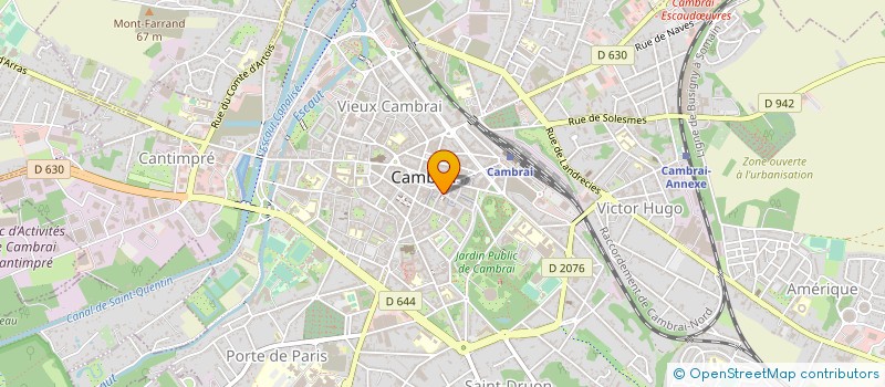 localisation de l'entreprise SOCIETE BAUDUIN  CAMBRAI