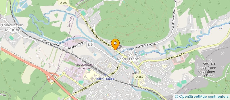 localisation de l'entreprise SOCIETE BAUER FILS à RAON-L'ETAPE