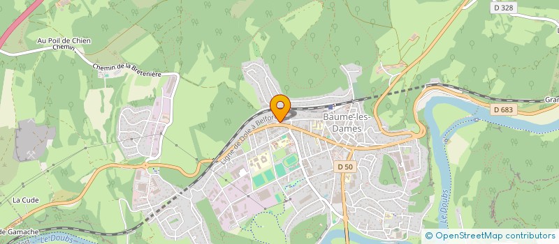 localisation de l'entreprise SOCIETE BAUMOISE DE MATERIEL à BAUME-LES-DAMES