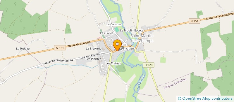 localisation de l'entreprise SOCIETE BEAUDOT à LA CHARITE-SUR-LOIRE