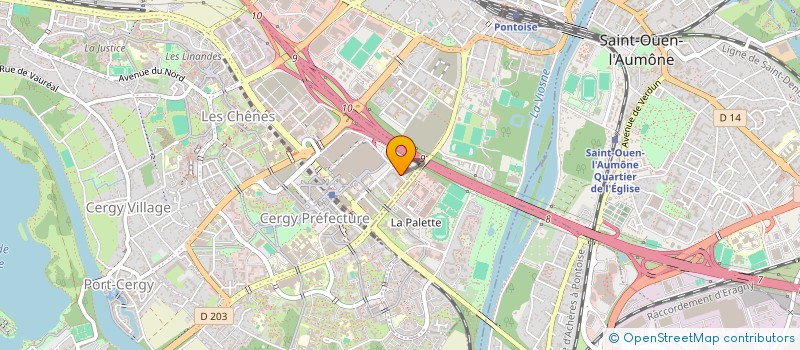 localisation de l'entreprise SOCIETE BEAUDOUIN-ROUQUENELLE à CERGY