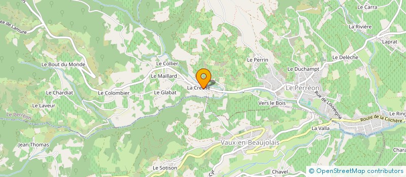 localisation de l'entreprise SOCIETE BEAUJOLAISE D EBARBAGE S B E à LE PERREON