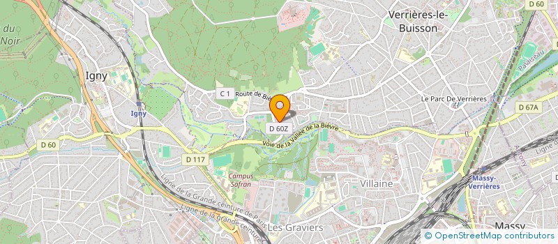 localisation de l'entreprise SOCIETE BEDAVEN  VERRIERES-LE-BUISSON