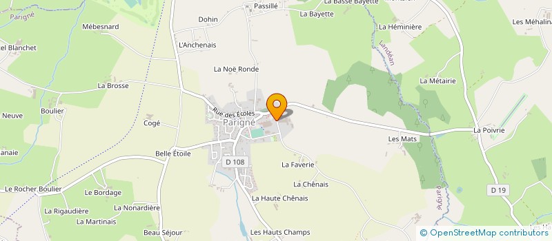 localisation de l'entreprise SOCIETE BELAIR  PARIGNE