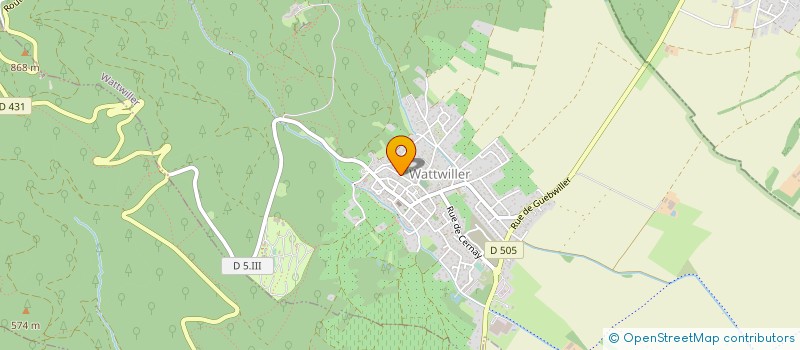 localisation de l'entreprise SOCIETE BELCASTRO  WATTWILLER