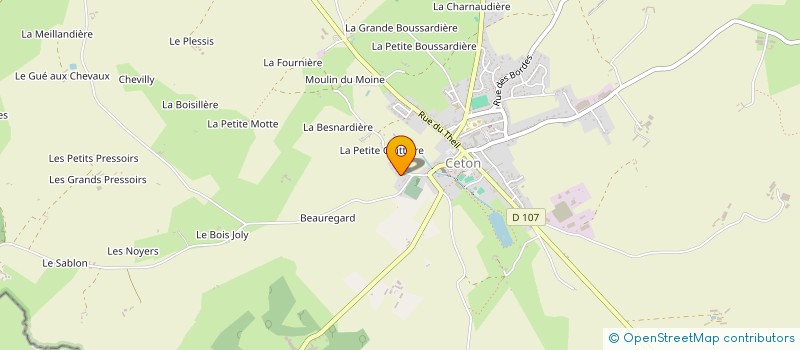 localisation de l'entreprise SOCIETE BELLEMOISE D'INVESTISSEMENT à CETON