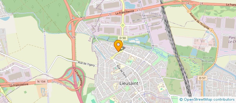 localisation de l'entreprise SOCIETE BENARD  LIEUSAINT