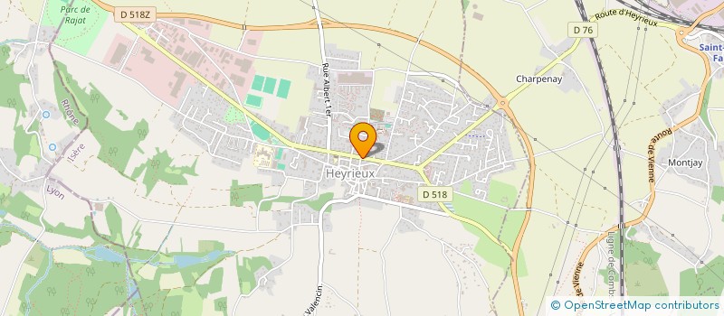 localisation de l'entreprise SOCIETE BENETTI à HEYRIEUX