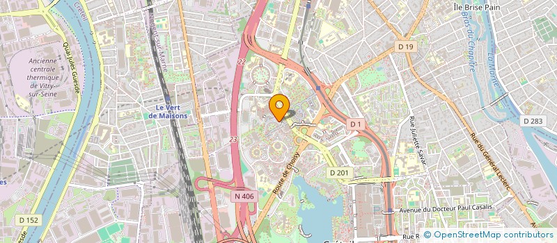 localisation de l'entreprise SOCIETE BENFRECH  CRETEIL