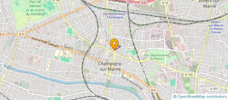 localisation de l'entreprise SOCIETE BENHI à CHAMPIGNY-SUR-MARNE