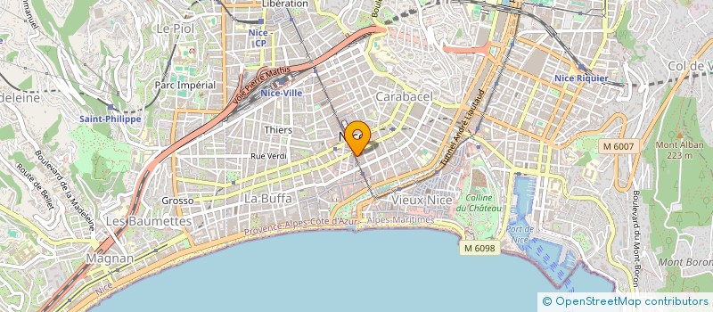localisation de l'entreprise SOCIETE BERLUGANE DE MACONNERIE ARTISANA à NICE