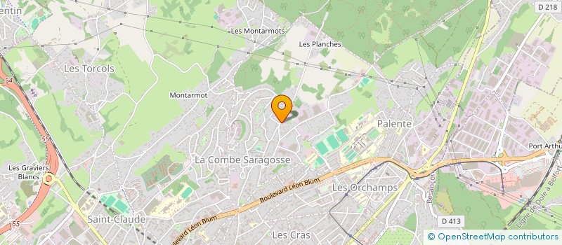 localisation de l'entreprise SOCIETE BERNARD ELECTRICITE à BESANCON