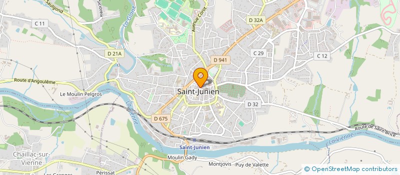 localisation de l'entreprise SOCIETE BERNARD ET FILS à SAINT-JUNIEN
