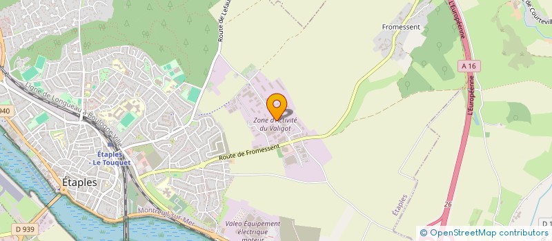 localisation de l'entreprise SOCIETE BERNARD FRANCOIS à ETAPLES