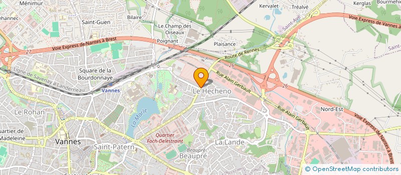 localisation de l'entreprise SOCIETE BERNARD LE METAYER à VANNES