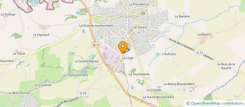 localisation de l'entreprise SOCIETE BEROGUY à LES EPESSES