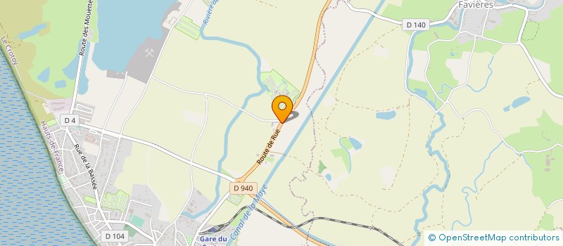 localisation de l'entreprise SOCIETE BERTRAND FLAMENT à LE CROTOY