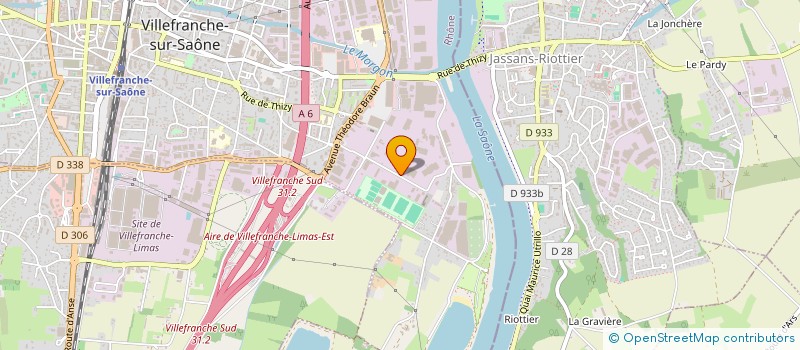 localisation de l'entreprise SOCIETE BETON SECURIT à VILLEFRANCHE-SUR-SAONE