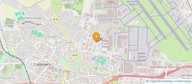 localisation de l'entreprise SOCIETE BETTEGA ET FILS à COLOMIERS