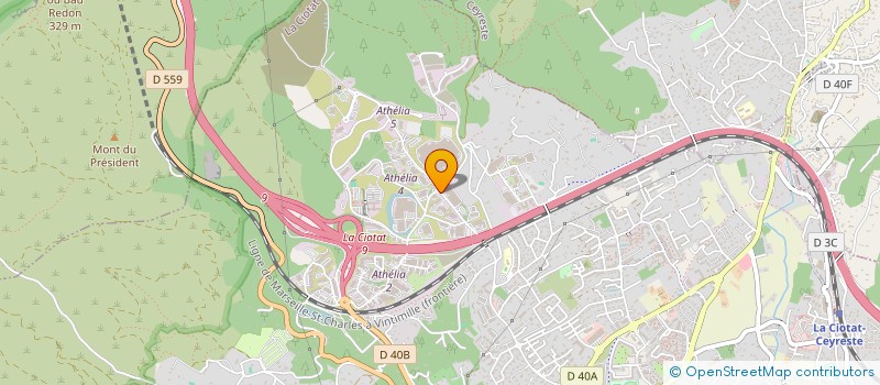 localisation de l'entreprise SOCIETE BGA à LA CIOTAT
